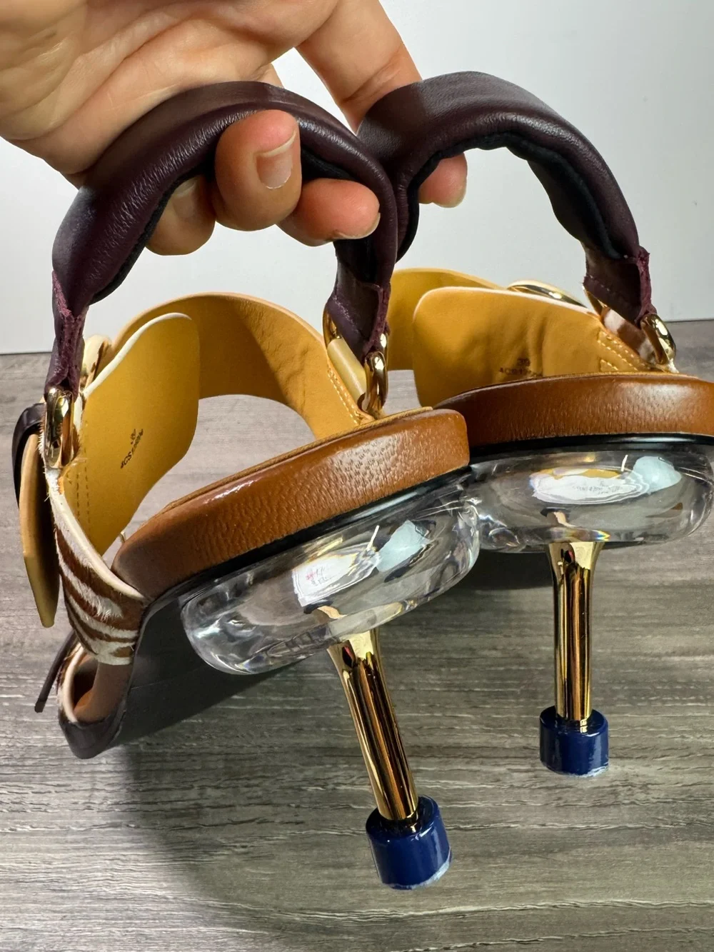 4ccccees OSHA Line Mid Sandals Zebea Mix size 39/US8-8.5 $358 STUNNING